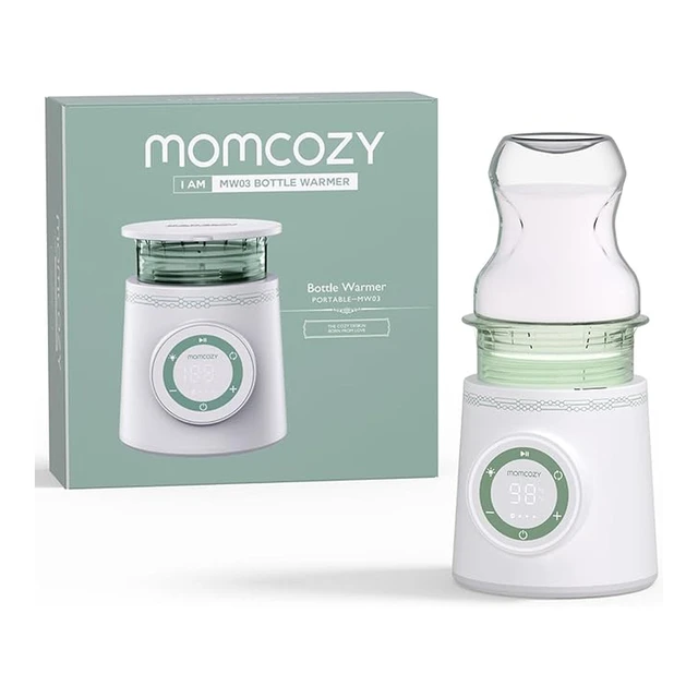 Momcozy Travel Series Portable Bottle Warmer, Double Leak-Proof, USB Rechargeable, Multi-Brand Compatible