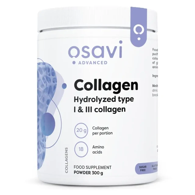 Osavi Collagen Peptides Powder Hydrolysed Type 1 and 3 - 300 g