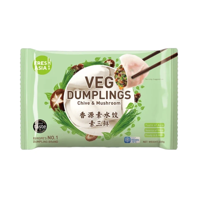 Xiangyuan Vegetarische Drie-Fraiche Dumplings Water Dumplings 450g