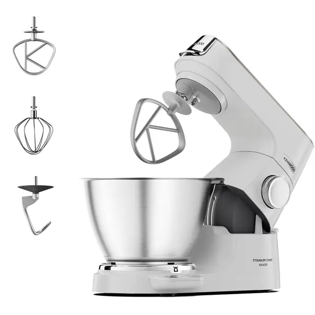 Kenwood Titanium Chef Baker White Keukenrobot KVC65.001WH