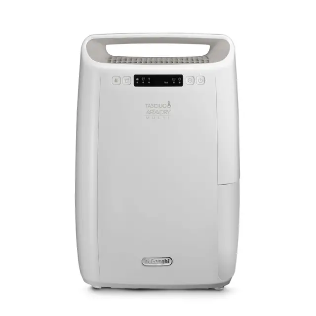 De’Longhi AriaDry Multi Dehumidifier, 14 Litre/Day Extraction, Laundry Function, Anti-Allergy Filtration, White, DEX214RF