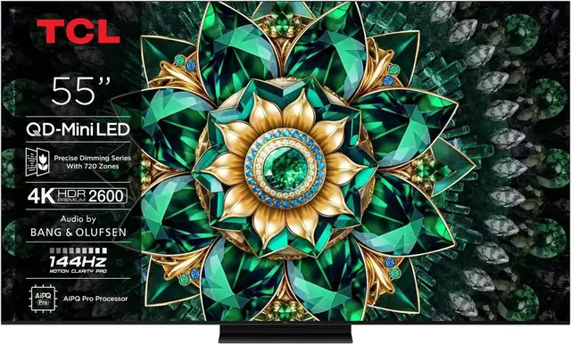 TCL 55Q7C Smart TV 55inch 4K QD-Mini LED 144Hz [5-jaar garantie]