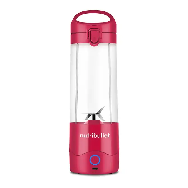 nutribullet Portable Blender - Magenta, 475ml Cup, Powerful Extractor Blade, To-Go Lid, USB-C Charging Cable, 15+ Blending Cycles