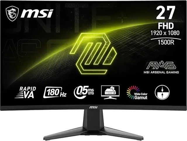 MSI MAG 27CQ6F monitor 68,6 cm (27") 2560 x 1440 pixels Quad HD LCD zwart