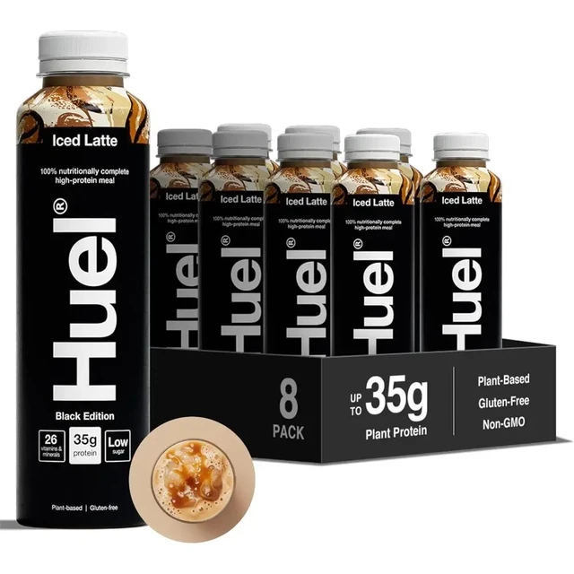 Huel RTD Black Edition Iced Latte Flavour Multipack - 8 x 500 ml