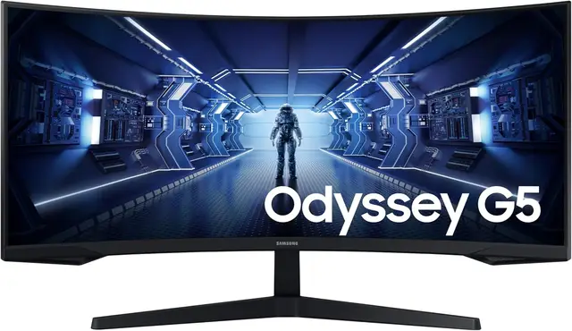 Samsung Odyssey G55T 34" Curved UltraWide QHD 165Hz 1ms Gaming Monitor