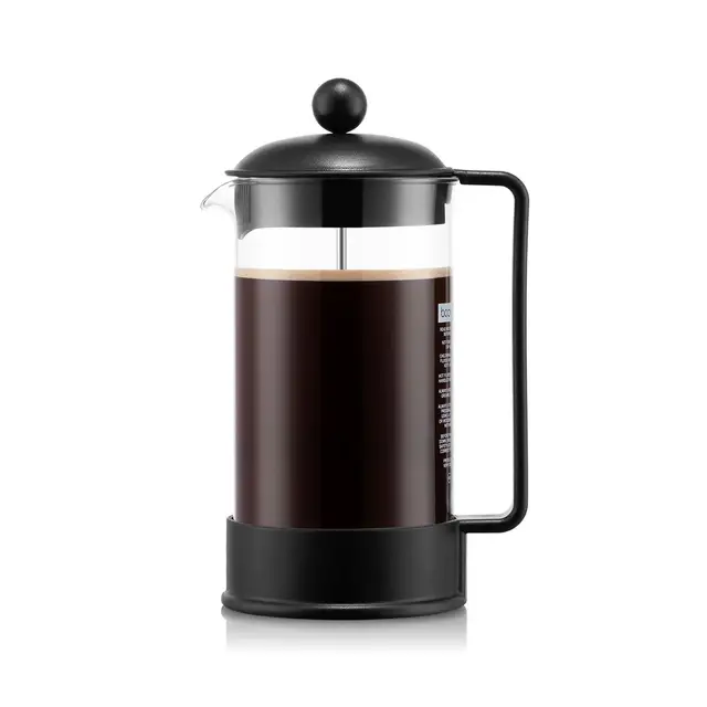 Bodum BRAZIL 1L - 8 Cups - French Press Coffee Maker - Black