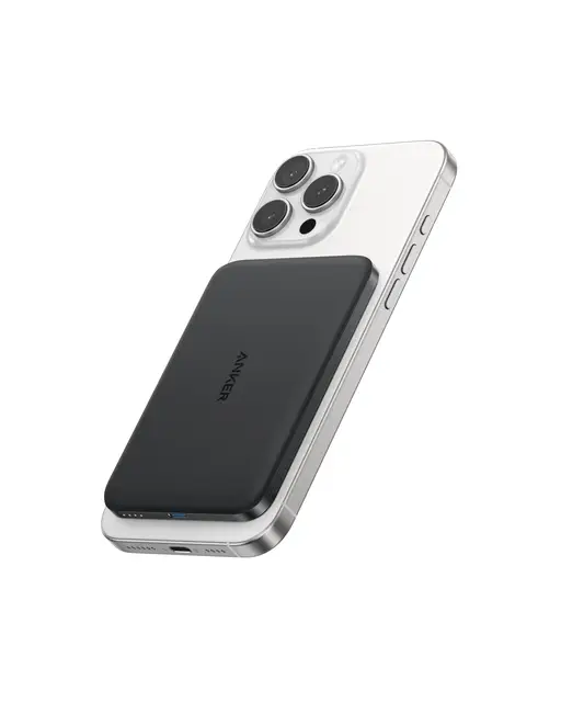 Anker Nano Magnetic Wireless 5,000 mAh 15W Power Bank Black