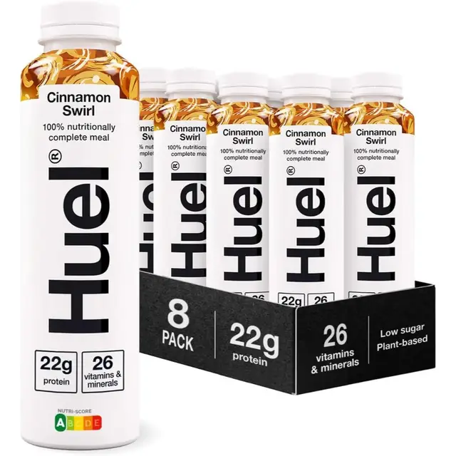 Huel RTD Complete Meal Cinnamon Swirl Flavour White Edition Multipack - 8 x 500 ml
