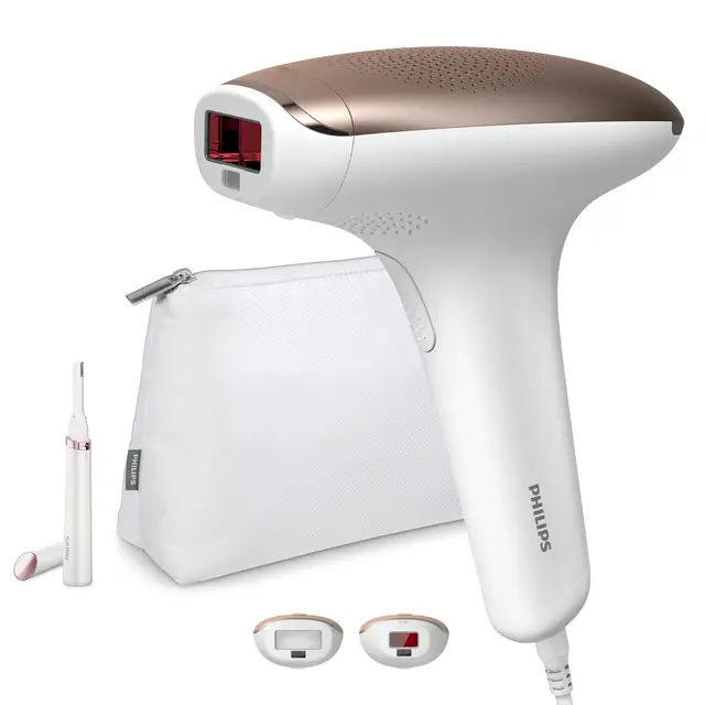 Philips Lumea Series 7000 LightSheer IPL Hair Removal Device with SenseIQ Skin Tone Sensor, Corded, Two Nozzles for Body & Face, BRI921/00,Top Gift Picks