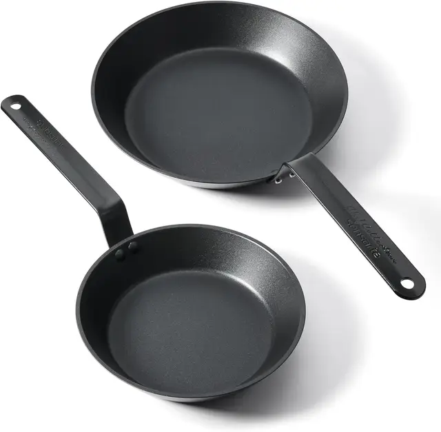 SENSARTE Nonstick Frying Pan Set 2-Piece, Oven Safe Skillets with Swiss Coating, Induction Compatible Chef Pan Set, Dishwasher Safe Cooking Pans, PFOA PFOS Free, 8 and 10 Inch