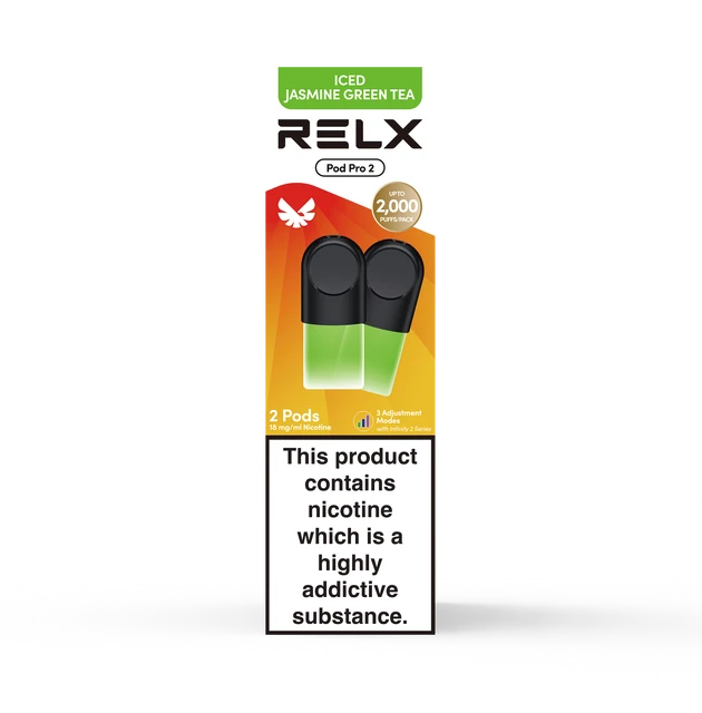 RELX Iced Jasmine Green Tea Pre-filled 2 Pods Pack