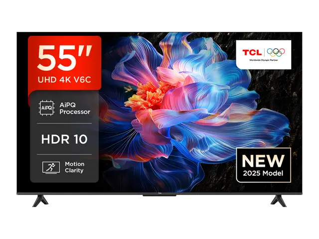 TCL 55V6C 55 Zoll 4K UHD  Smart TV  HDR10+, HVA-Panel, Dolby Vision