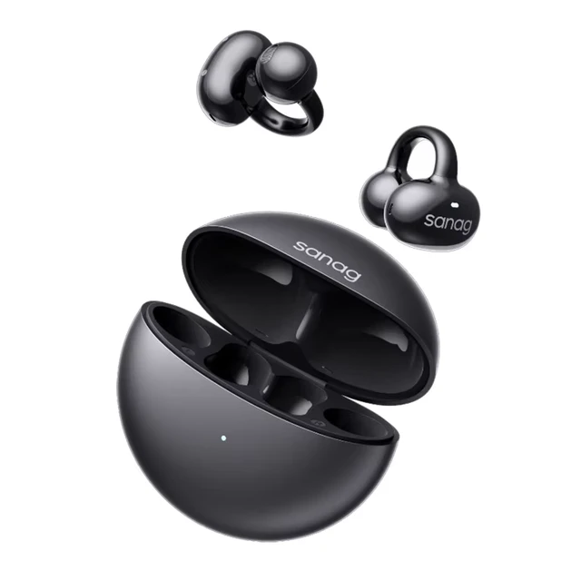Sanag S6S Outdoor Sports Wireless Earphones Open-Ear Microphone with Touch-Activated Headphones S-S6S-Headphones-Black
