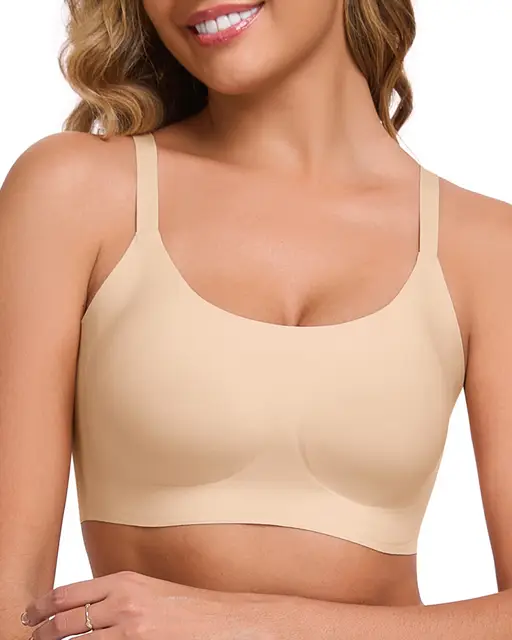 ubras Classic Spaghetti Strap Bralette Smart Size -, Couple Gift Perfect Gift for woman, Thin Strap Lingerie - Skin-S, Suitable for Any Season