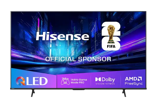 Hisense 75E77Q PRO, QLED TV (189 cm (75 Zoll) 144 Hz, schwarz (2025))