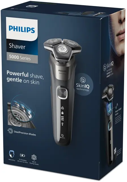 Philips Shaver 5000 Series - Elektrisch scheerapparaat – Met trimmer – mannen - Met reisetui - S5887/35