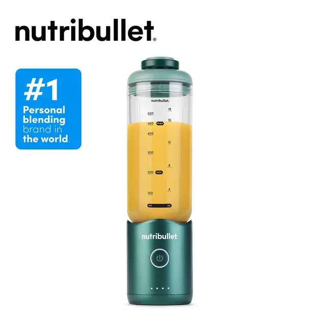 nutribullet Flex Portable Blender - Forest Green, 500ml, Lightweight, Detachable Vessel