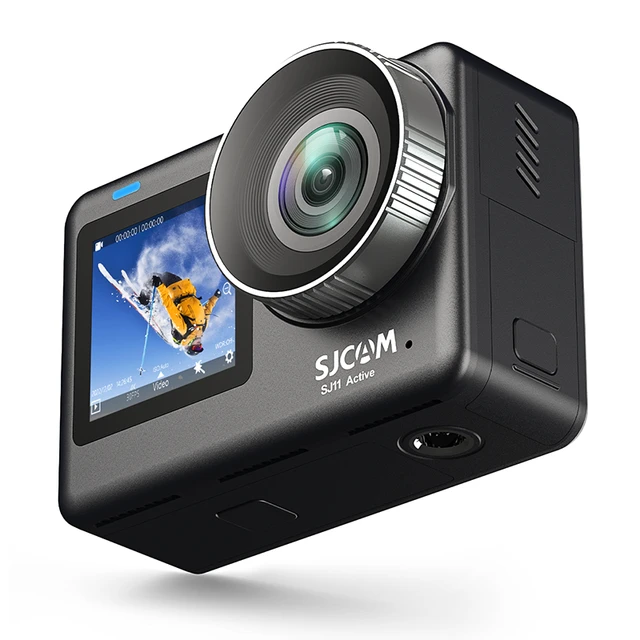 SJCAM SJ11 active dubbel scherm actiecamera 2,33 cm aanraakscherm en 1,3 cm selfiescherm 4K 30fps