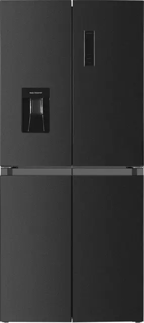 Frilec BONNMD460-WS-150-041CDI – Amerikaanse koelkast – Energielabel C – 4 deuren – Snelvriesfunctie – Waterdispenser – 5 jaar garantie – Dark Inox