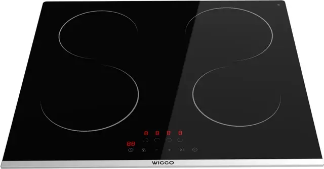 Wiggo WH-E614G(B) - Inbouw inductie kookplaat - 1 fase - 60cm - Zwart