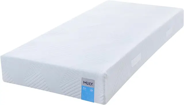 MLILY Air Mattress, IGR CertiPUR, 100 x 200cm, 2-in-1 Hardness Middle/Firm, Cool/Warmer, Ergonomic 7 Zones AirCell/CoolFlex/BlueFlow Foam Seaqual Oeko-Tex 100, CertiPUR