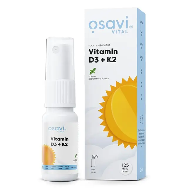 Osavi Vitamin D3 and K2 Oral Spray Peppermint Flavour - 25 ml