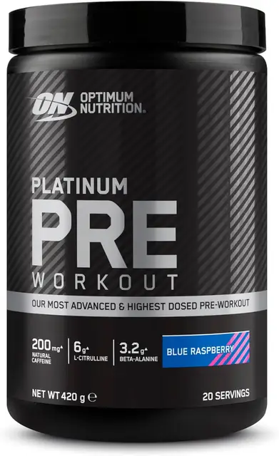 Optimum Nutrition Platinum Pre-Workout 420g Blue Razz