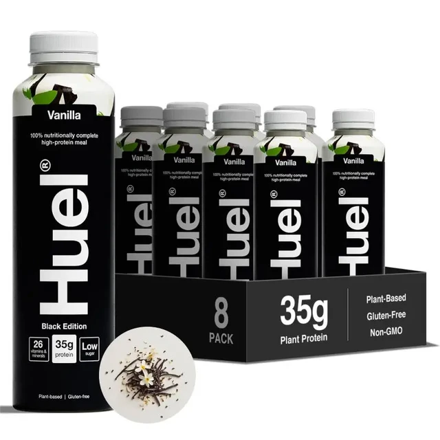 Huel RTD Black Edition Vanilla Flavour Multipack - 8 x 500 ml