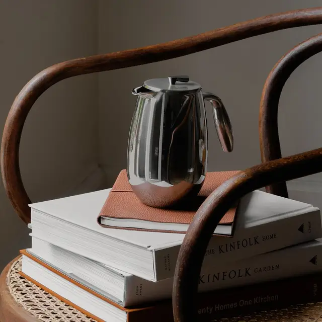 Bodum COLUMBIA French Press Coffee Maker 1L / 8 Cups - Shiny Silver