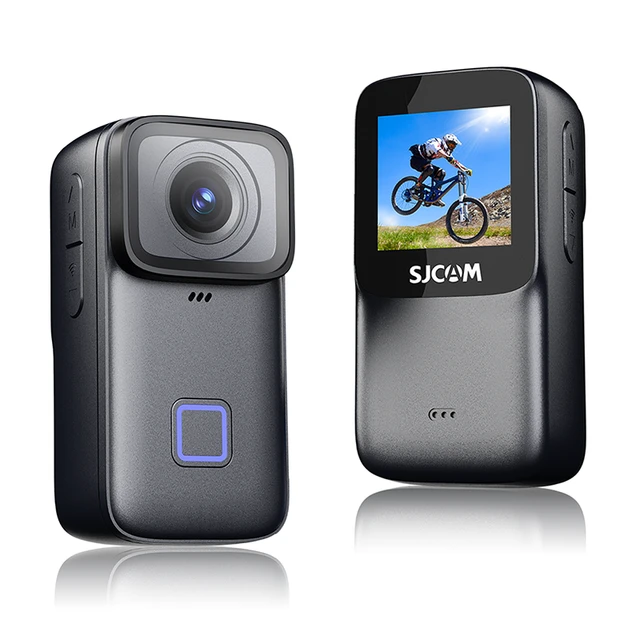SJCAM C200 Pro 4K Actionkamera mit 6-Achsen EIS Stabilisierung 1.3 Zoll Touchscreen 95 Min Aufnahme 5m nacktes wasserdicht 40m mit Gehäuse ultrakompakt 6.8×3.4×2.7cm 20MP Foto schnelles 5GHz WiFi zum Handy Zeitlupe für Vlogging Motorrad Outdoor-Sport