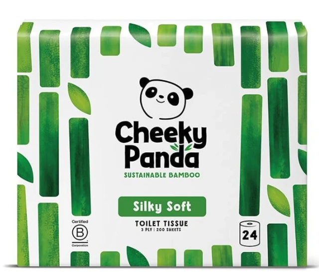 The Cheeky Panda Bamboo Toilet Tissue 24 Rolls 3 Ply