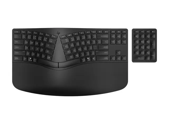 HP 960 Ergonomic Split Layout Wireless Keyboard - With Padded Wrist Rest
