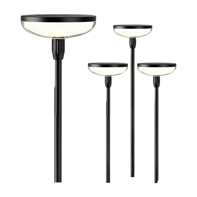 VIVREAL Guirlande lumineuse à drapeau double ronde solaire, lot de 4, TPL010, Offre Nouvel An, Meilleurs choix cadeaux