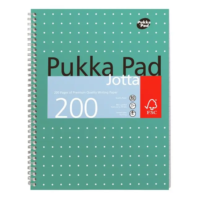 Pukka Pad A4 Metallic Jotta NotePad, Pack of 3