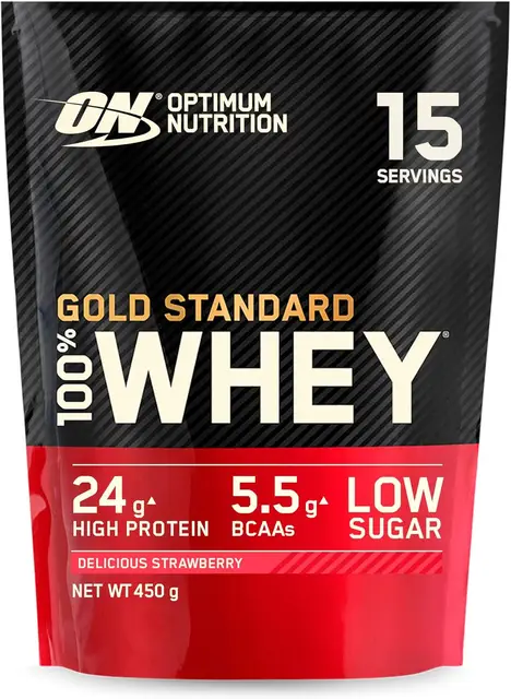 Optimum Nutrition Gold Standard 100% Whey Delicious Strawberry - 450g