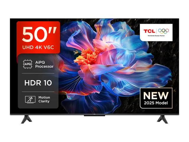 TCL 50V6C 50 Zoll 4K UHD  Smart TV  HDR10+, HVA-Panel, Dolby Vision