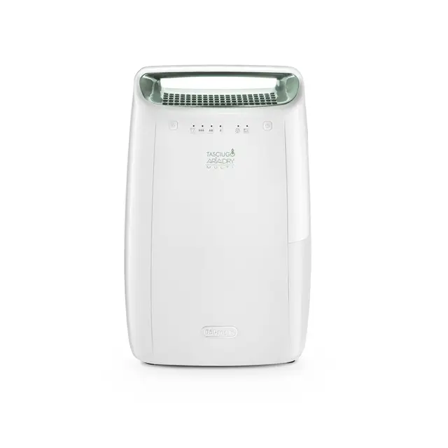 De’Longhi AriaDry Multi Dehumidifier, 12 Litre/Day Extraction, Silence System, Dedicated Laundry Function, White, DEX212SF