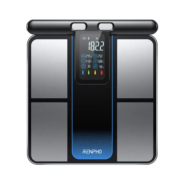 RENPHO Morphoscan Intelligent Smart Body Weighing Scale, Body Weight & BMI Analysis, Bluetooth and App Connectivity, Calorie Monitor, Black