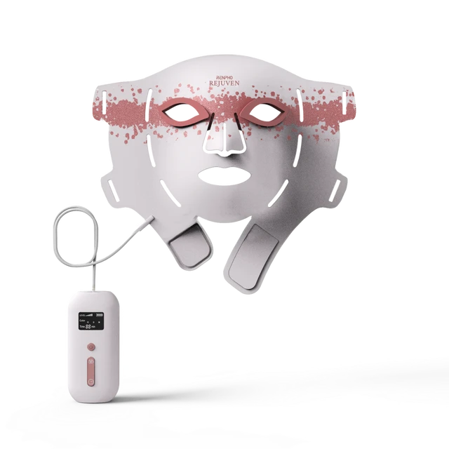 RENPHO Artemis Blush LED Red Light Face Mask, 4 Light Modes, 432 High Density LEDs,  Full Face Coverage, Cordless LED Face Mask for Home Use & Travel,Top Gift Picks