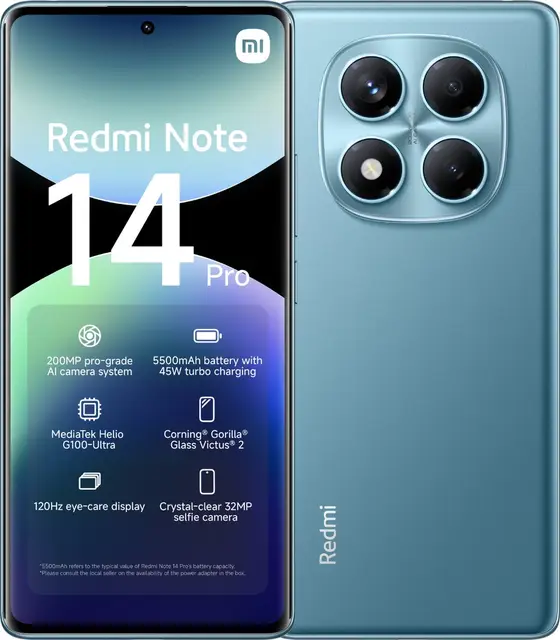 Redmi Note 14 Pro oceaangroen 8 GB + 256 GB