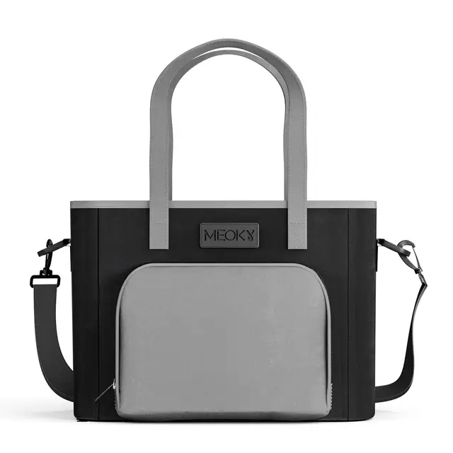 Meoky Sac à dos isotherme pour déjeuner - Noir et Gris