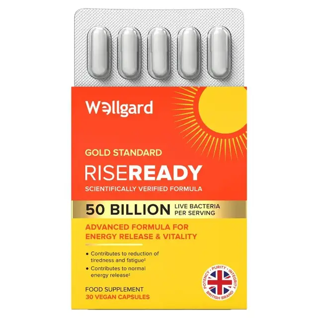 Wellgard Rise Ready Energy Support Capsules Vegan - 30 Capsules