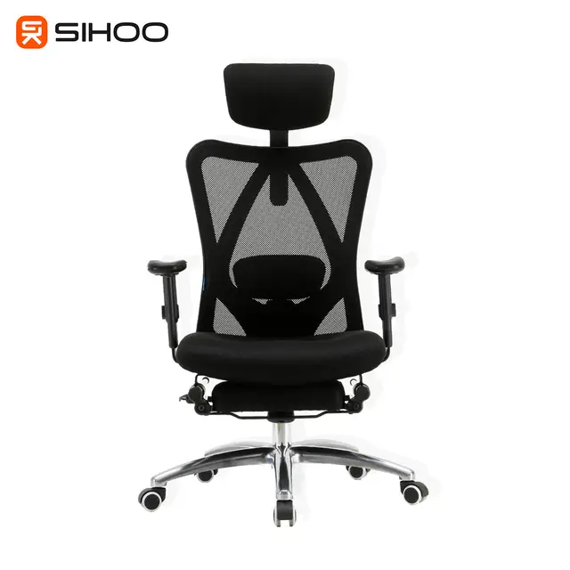 Sihoo M18 Pro Ergonomic Office Chair with Footrest, Breathable Mesh Design High Back Computer Chair, Adjustable Headrest and Lumbar Support