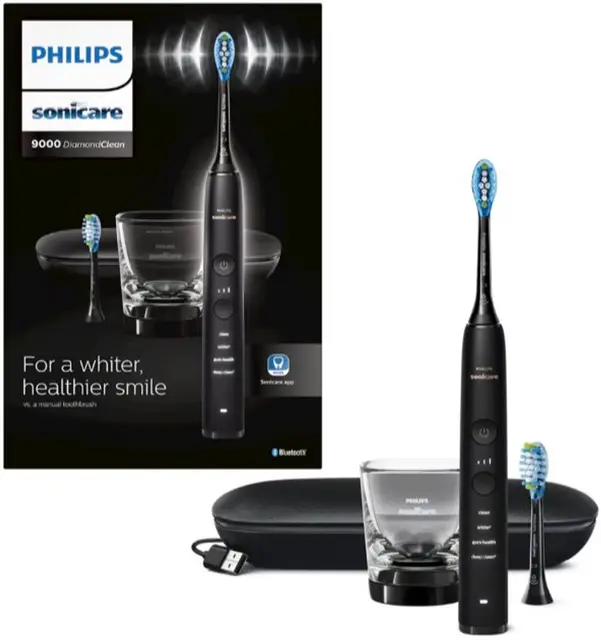 Philips Sonicare DiamondClean 9000 Series- Elektrische Tandenborstel - Oplaadglas - Zwart - HX9913/18