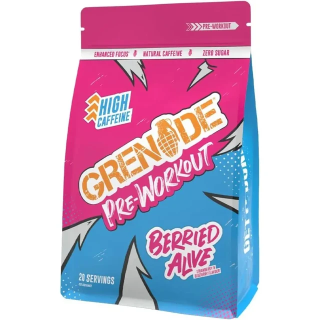 Grenade Pre Workout Powder Berried Alive Flavour - 330 g