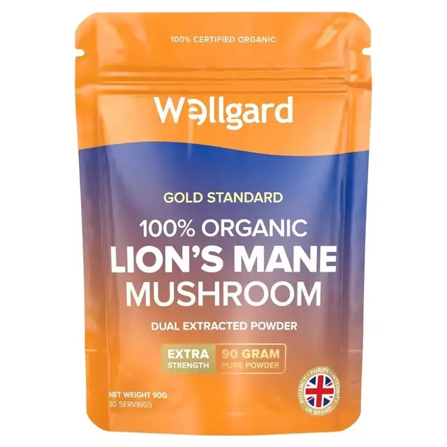 Wellgard Lions Mane Mushroom Powder Organic - 90 g