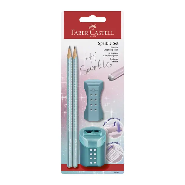 Faber-Castell Sparkle Pencil Set & Accessories, Ocean