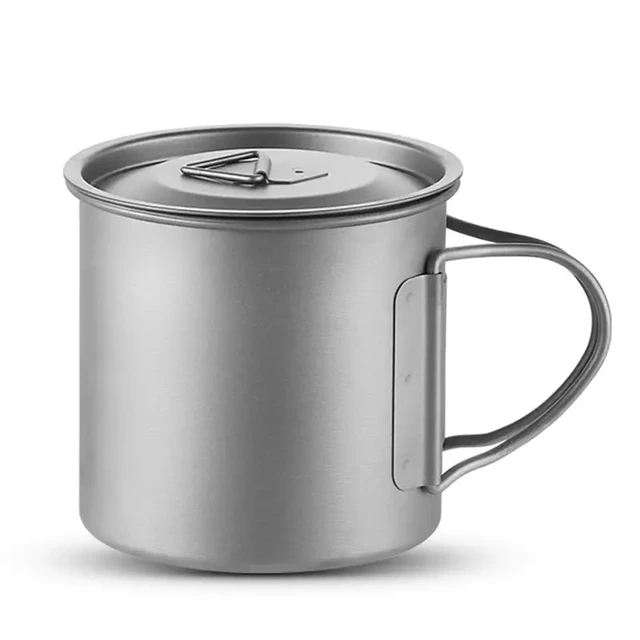 Maxcook Pure Titanium Mug with Foldable Handle MCB1305 400ml