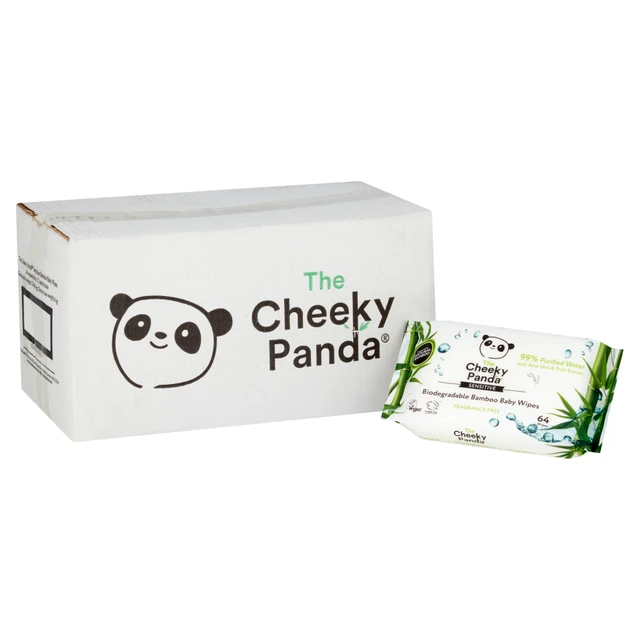 The Cheeky Panda Biodegradable Baby Wipes Multipack 12 x 64 Wipes